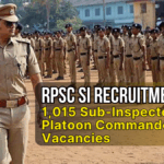 RPSC SI Recruitment 2025