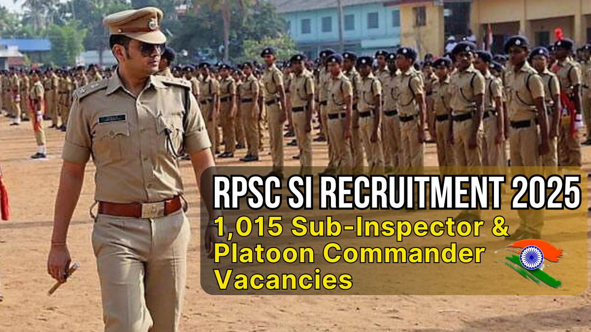 RPSC SI Recruitment 2025